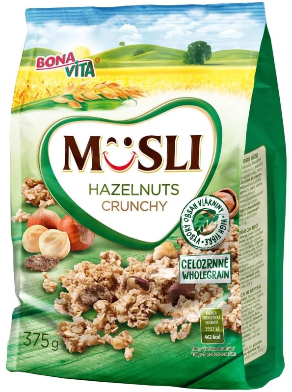 Bonavita Crunchy Müsli lískový oříšek