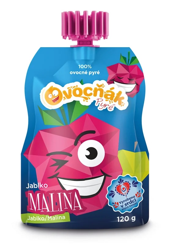 OVOCŇÁK pyré Jablko - malina