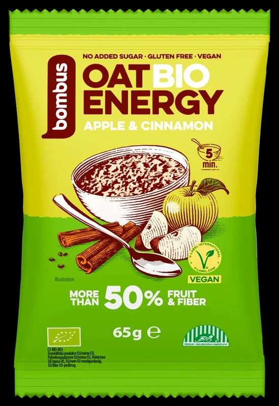 Bombus BIO Ovesná kaše jablko a skořice
