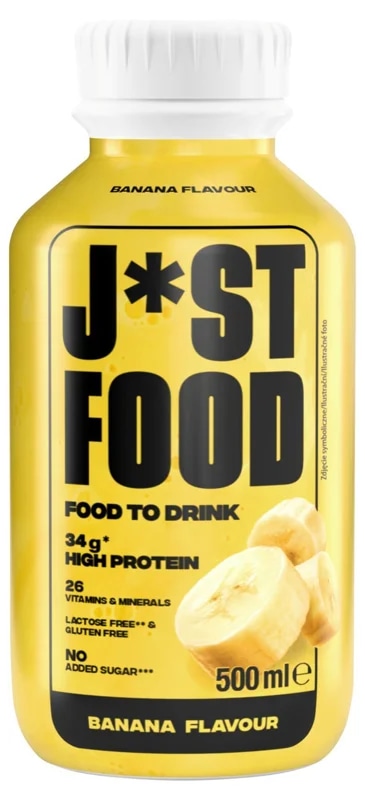 J*st Food Bezlaktózový mléčný nápoj s příchutí banánu