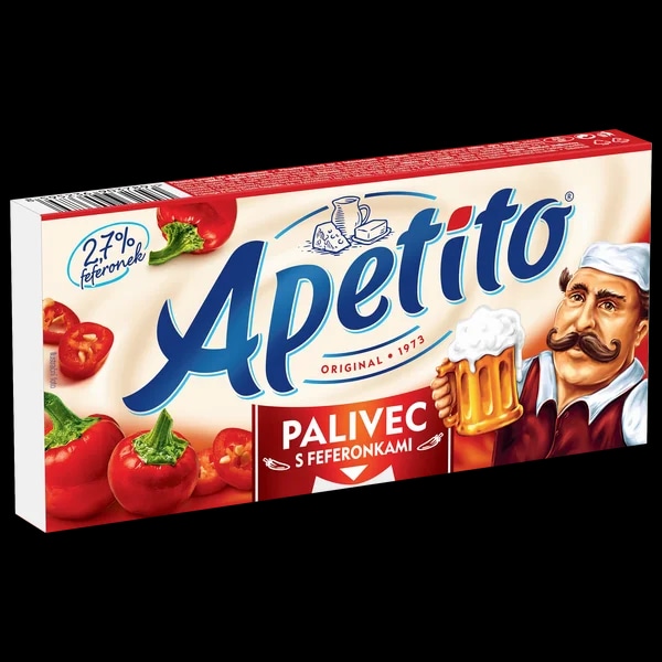 Apetito Palivec pikantní tavený sýr s feferonkami (3 ks)