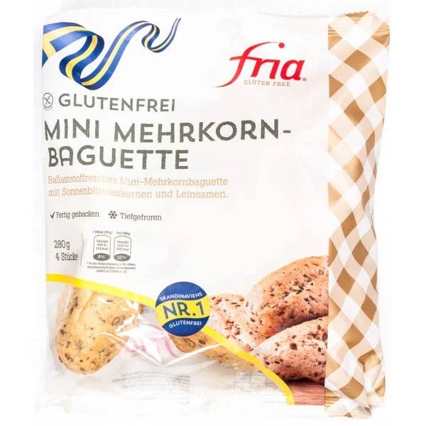 Fria Bagetky vícezrnné bezlepkové mražené 4x70g
