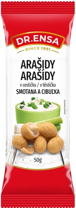 Dr.Ensa Arašídy v těstíčku smetana a cibulka