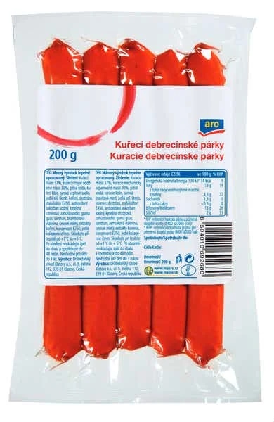 ARO Debrecínské kuřecí párky
