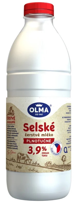 Olma Selské čerstvé mléko plnotučné 3,9 %