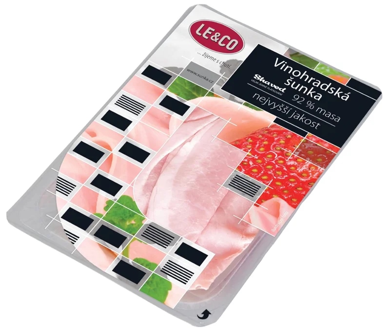 LE&CO Vinohradská šunka nejvyšší jakosti shaved s obsahem masa 92 %