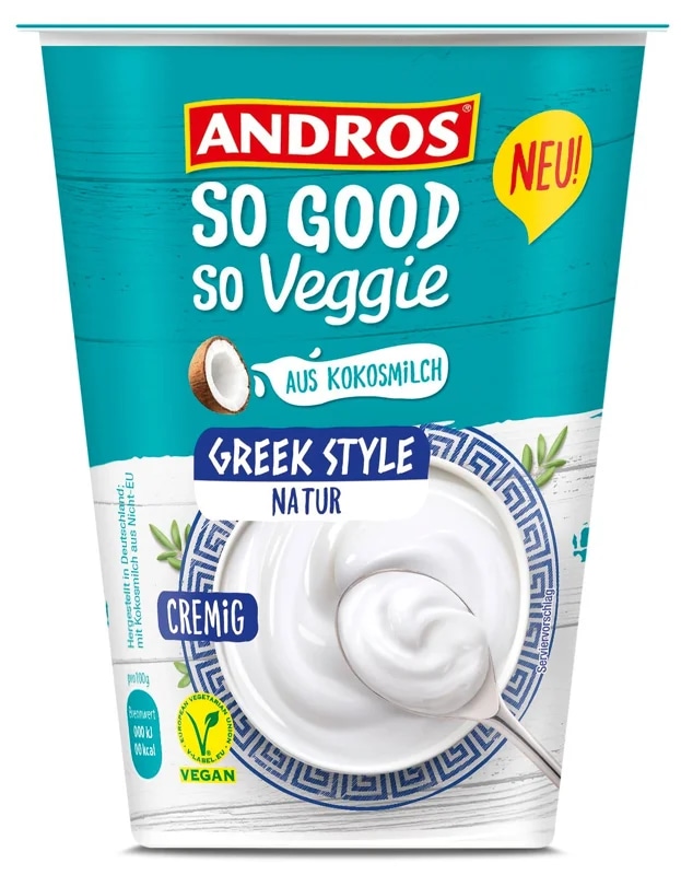 Andros So Good So Veggie Veganský dezert řeckého typu z kokosového nápoje