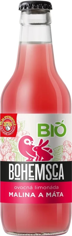 Bohemsca BIO Zahradní limonáda Malina a máta