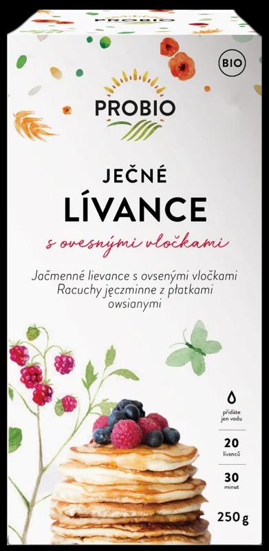 Probio BIO Lívance ječné s ovesnými vločkami
