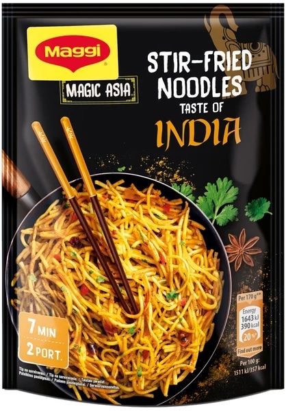 Maggi Magic Asia Smažené nudle s chutí India