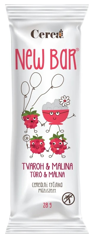 Cerea New Bar Tvaroh a malina