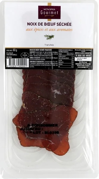 Monoprix Gourmet Sušené hovězí s kořením a bylinkami