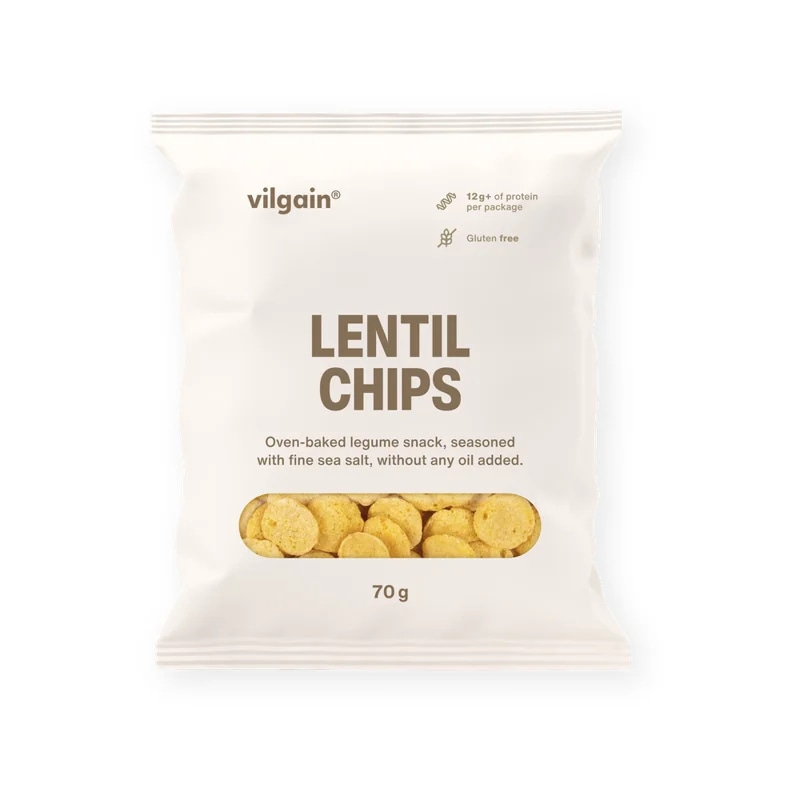 Vilgain Luštěninové chipsy BIO – čočkové