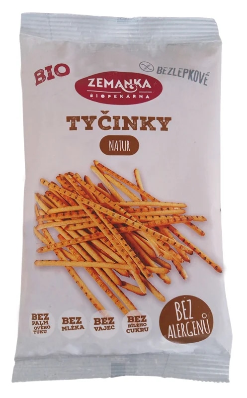 Biopekárna Zemanka BIO Bezlepkové tyčinky natur