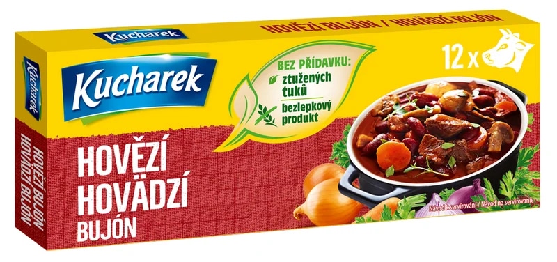Kucharek Bujón hovězí 12ks