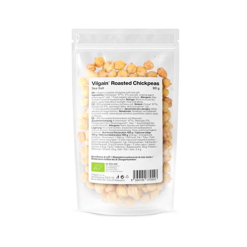 Vilgain Pražená cizrna BIO – mořská sůl