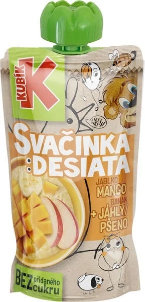 Kubík Svačinka Mango, jablko, banán, jáhly