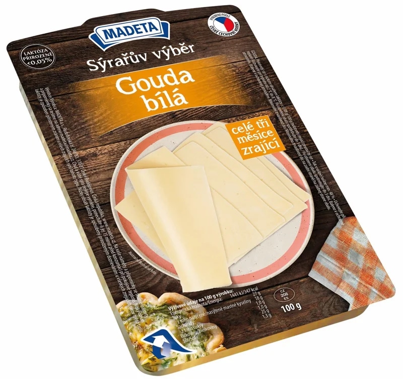 Madeta Sýrařův výběr Gouda 48 % plátky