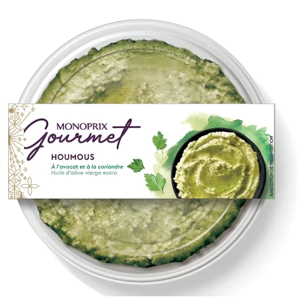 Monoprix Gourmet Hummus Avokádo a Koriandr
