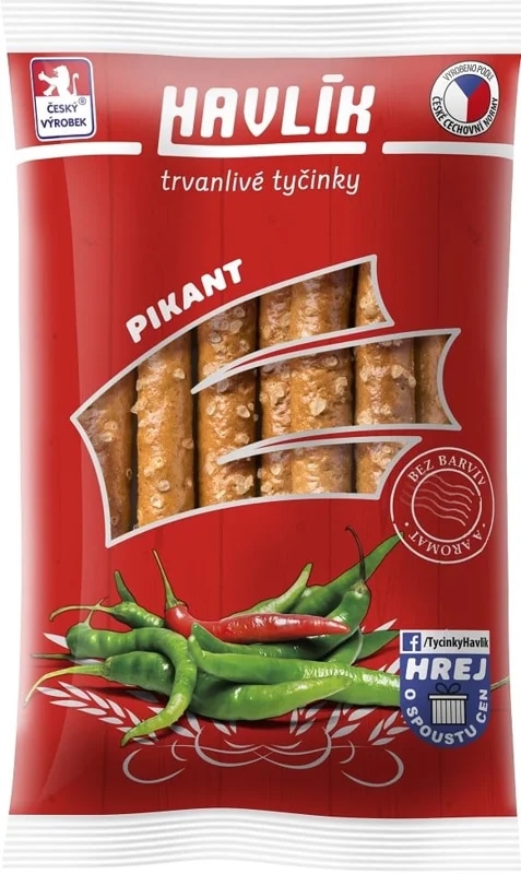 Havlík Trvanlivé tyčinky se sýrem a solí pikantní