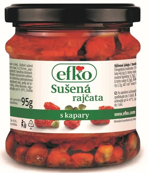 Efko Sušená rajčata s kapary