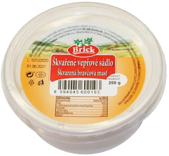 Brick Škvařené vepřové sádlo