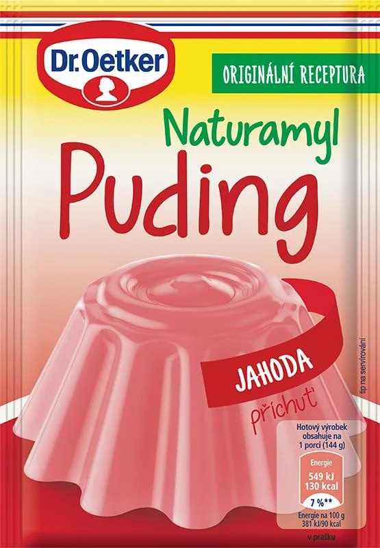 Dr.Oetker Naturamyl puding jahodový