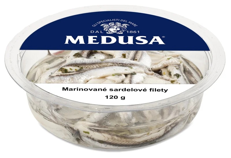 Medusa Marinované sardelové filety