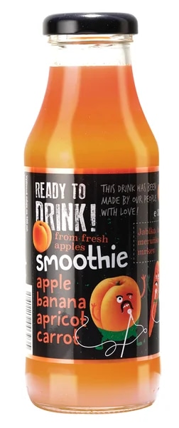 Ready to drink! Smoothie Jablko, banán, meruňka, mrkev