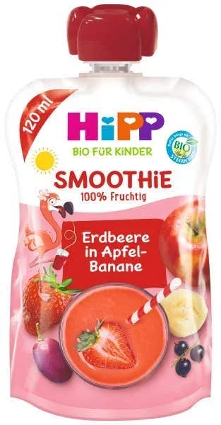 HiPP BIO Smoothie Jablko-Banán-Červené ovoce