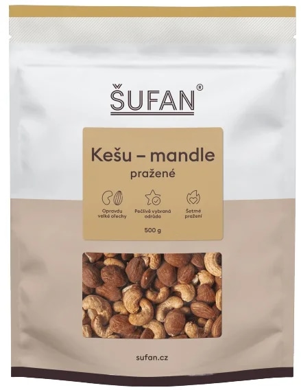 Šufan Ořechy - kešu/mandle pražené