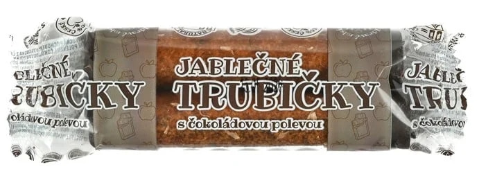 Bioprodukt Jablečné trubičky s čokoládovou polevou