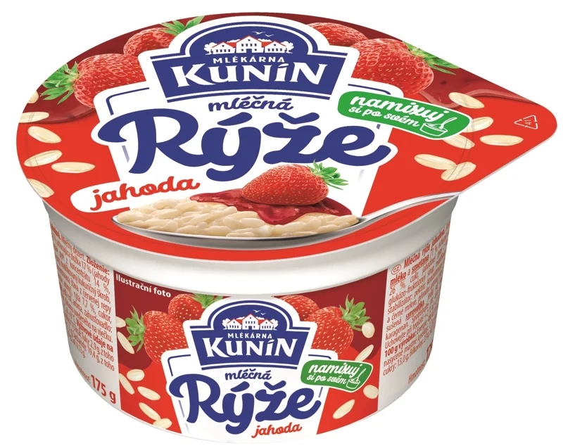 Mlékárna Kunín Mléčná rýže jahoda