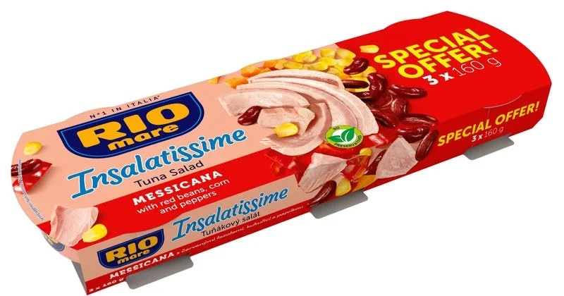 Rio Mare Insalatissime Tuňákový salát Mexiko 3x160g