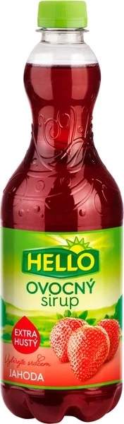 Hello ovocný sirup extra hustý Jahoda