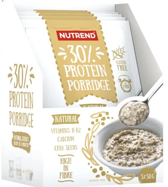 Nutrend Protein Porridge 5 x - bez příchuti