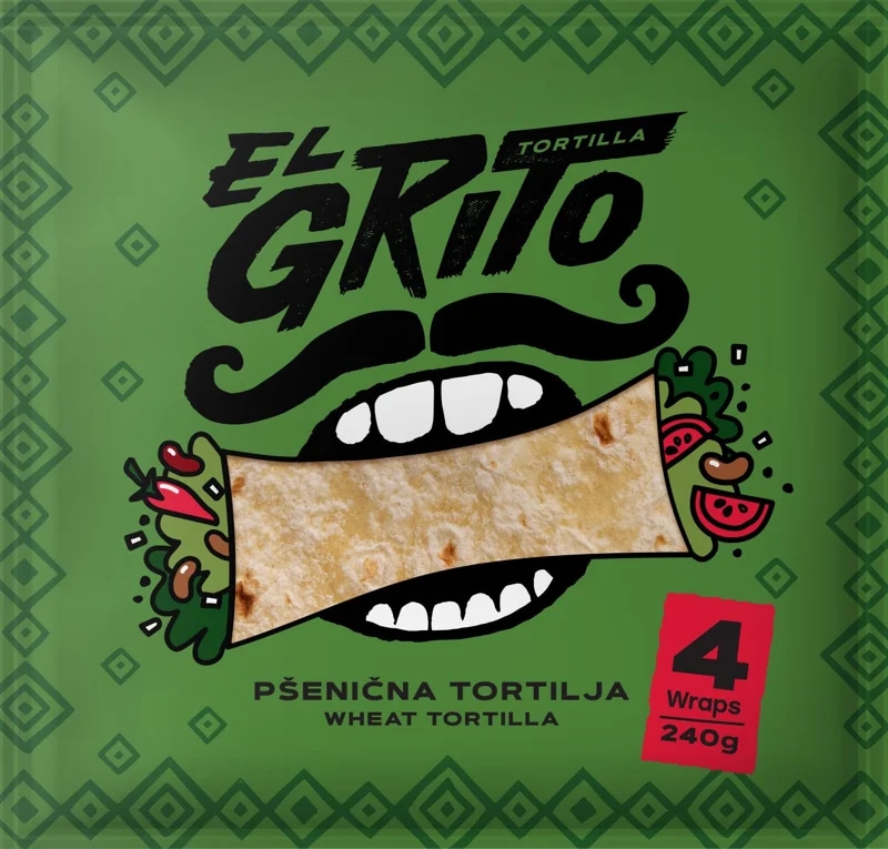 El Grito Tortilla classic 25 cm, 4 ks