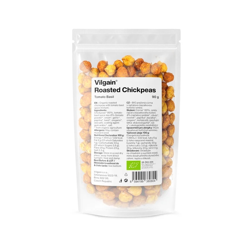 Vilgain Pražená cizrna BIO – rajče s bazalkou