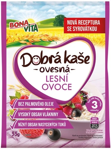 Bonavita Dobrá kaše ovesná lesní ovoce