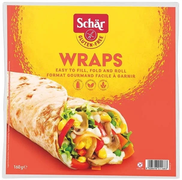 Schär Wraps - bezlepkové tortily