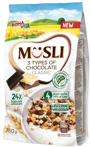 Bonavita Müsli sypané 3 choco