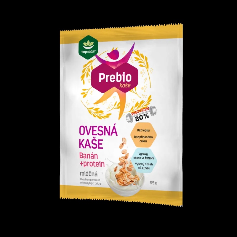 TOPNATUR Prebio Kaše Banán protein mléčná