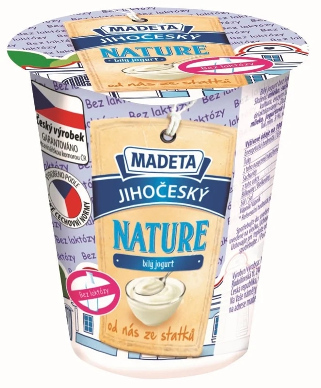 Madeta Jihočeský Nature jogurt bezlaktozový