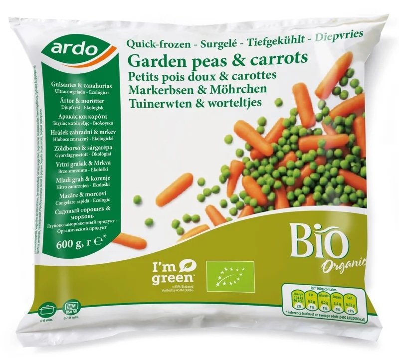 Ardo BIO Hrášek s baby karotkou