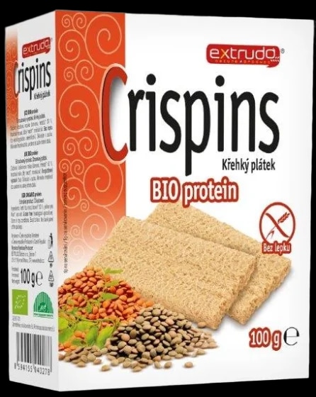 Extrudo Crispins BIO protein křehký plátek