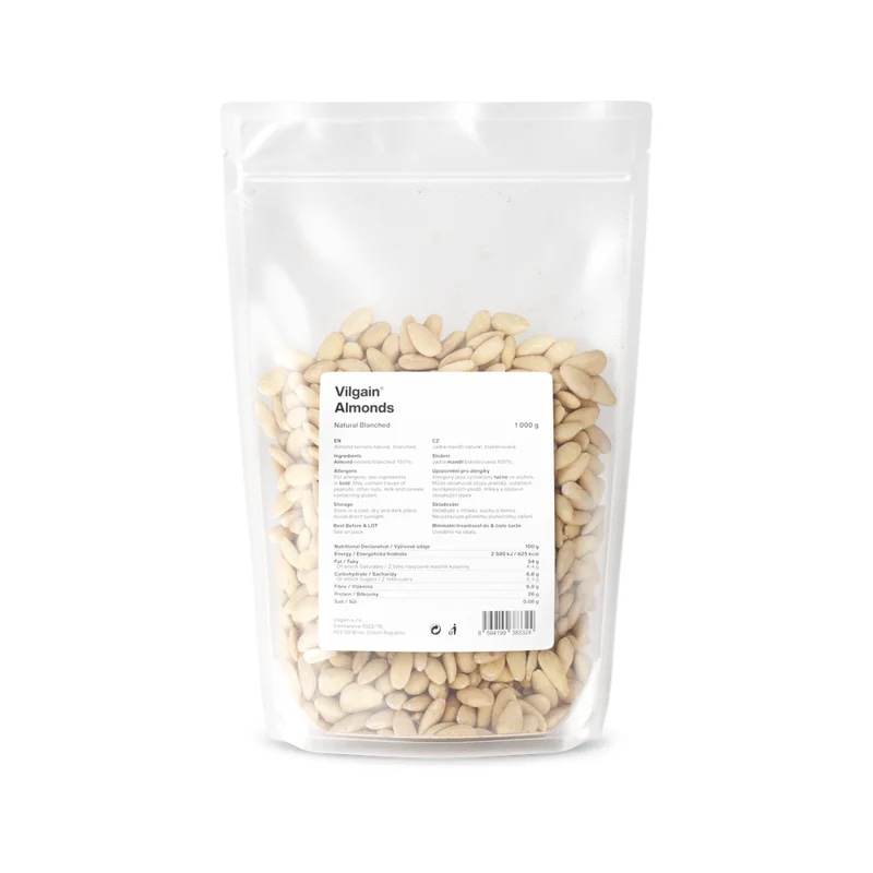 Vilgain Mandle natural blanšírované