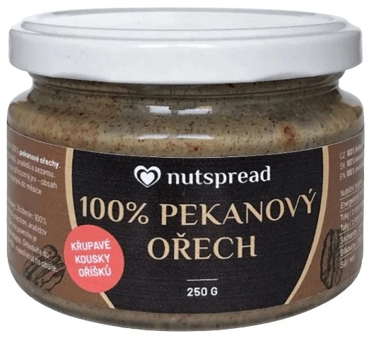 Nutspread 100% ořechové máslo - pekanové ořechy