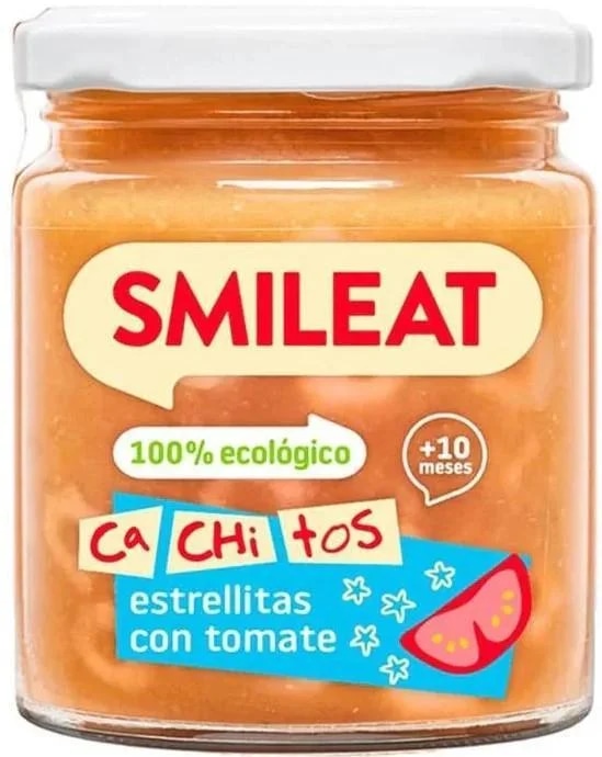 Smileat BIO Příkrm těstoviny s rajčatovou omáčkou, telecím a olivovým olejem