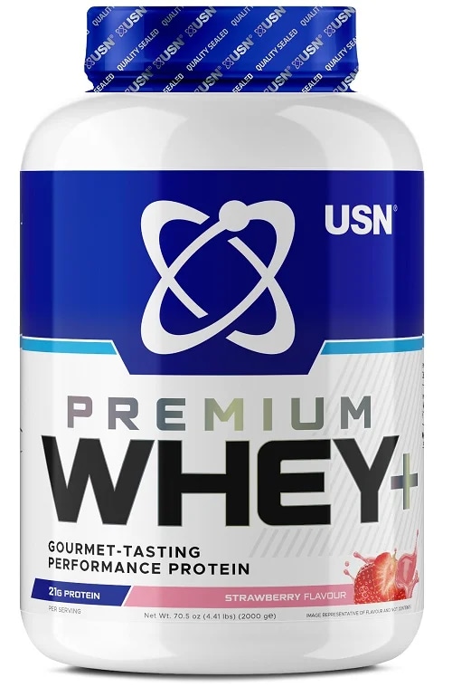 USN Whey+ Premium Protein - jahoda