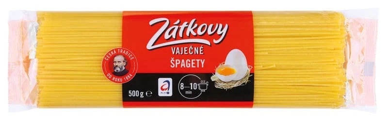 Zátkovy vaječné těstoviny Špagety